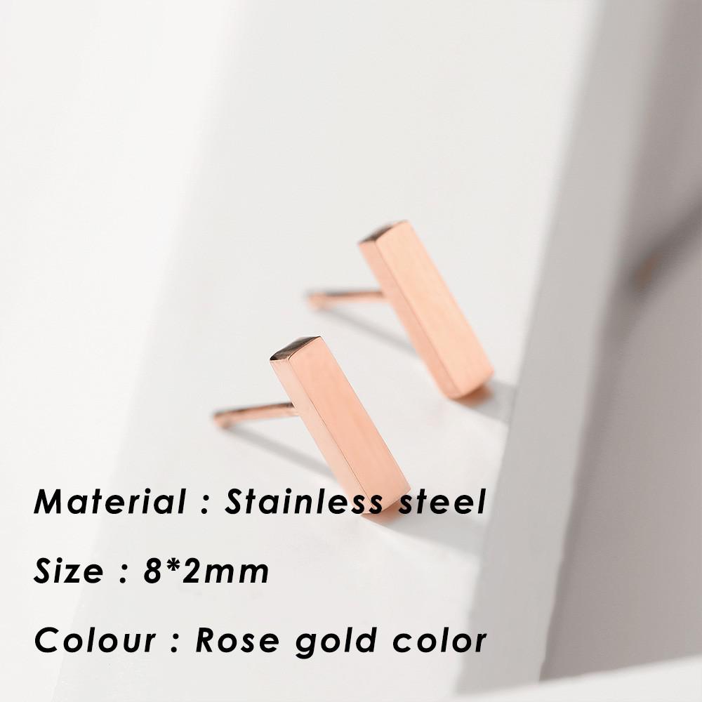 Small Heart Stainless Steel Stud Earrings for Women Girl Not Fade Gold Color Tiny Earrings Korea Fashion Jewelry Piercing Ear