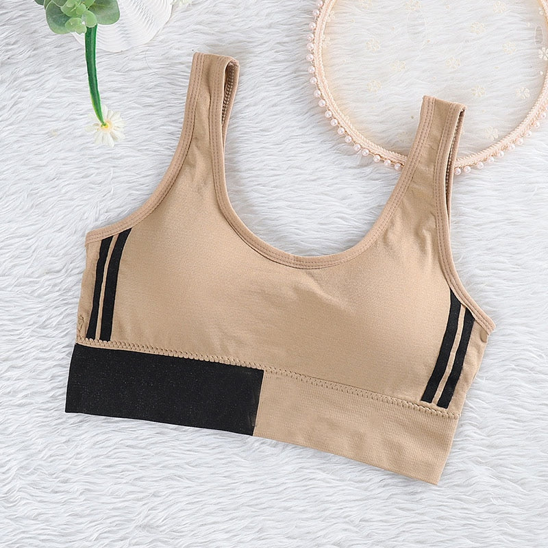 Summer Women Comfortable Seamless Large U Sports Bra For Cup Running Yoga Gym Crop Top Women Push Up Sport Bra Top New
