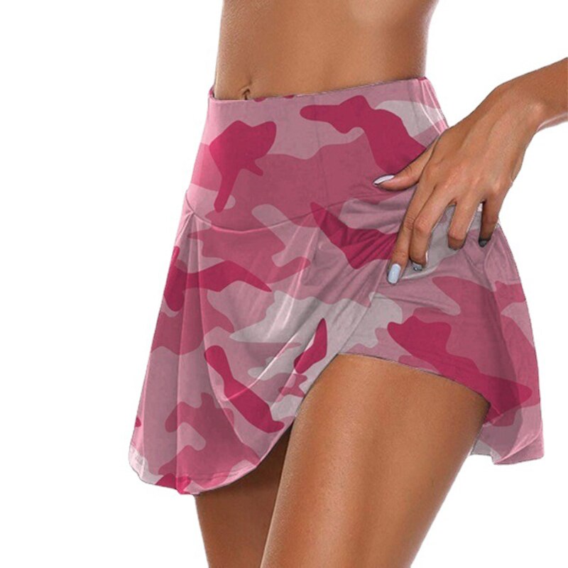 Tennis for Women Dance Fitness Solid Sports Skirts Female Tennis Running Skort Active Athletic Yoga Fitness Skirt Short 2023