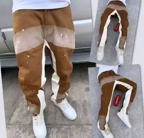 Distressed Vintage Men’s Denim Jeans - Jeglowstore