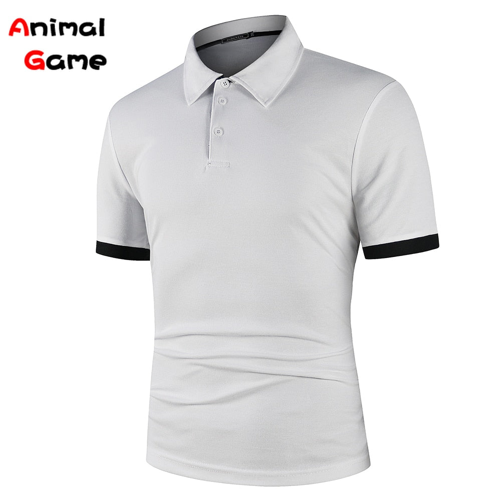Summer Men Polo Men Shirt Short Sleeve Polo Shirt Contrast Color Polo New Clothing Streetwear Casual Fashion Men Collar Tops