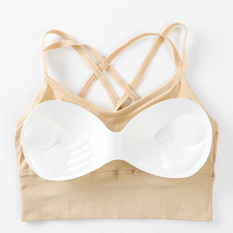 Fitness Sports Bra Women Shockproof Sexy High-Intensity Yoga Bra Bralette Running Gym Vest Cotton Underwear Fashion Beauty Back