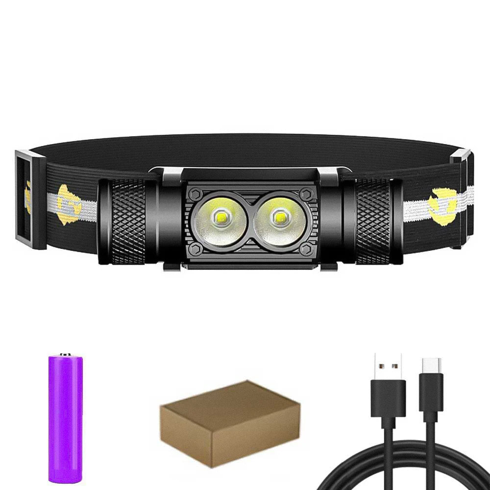 Newest Type-C USB led headlamp Fishing 18650 headlight Torch Hunting head lamp Camping Headlamp Flashlight head light - Jeglowstore