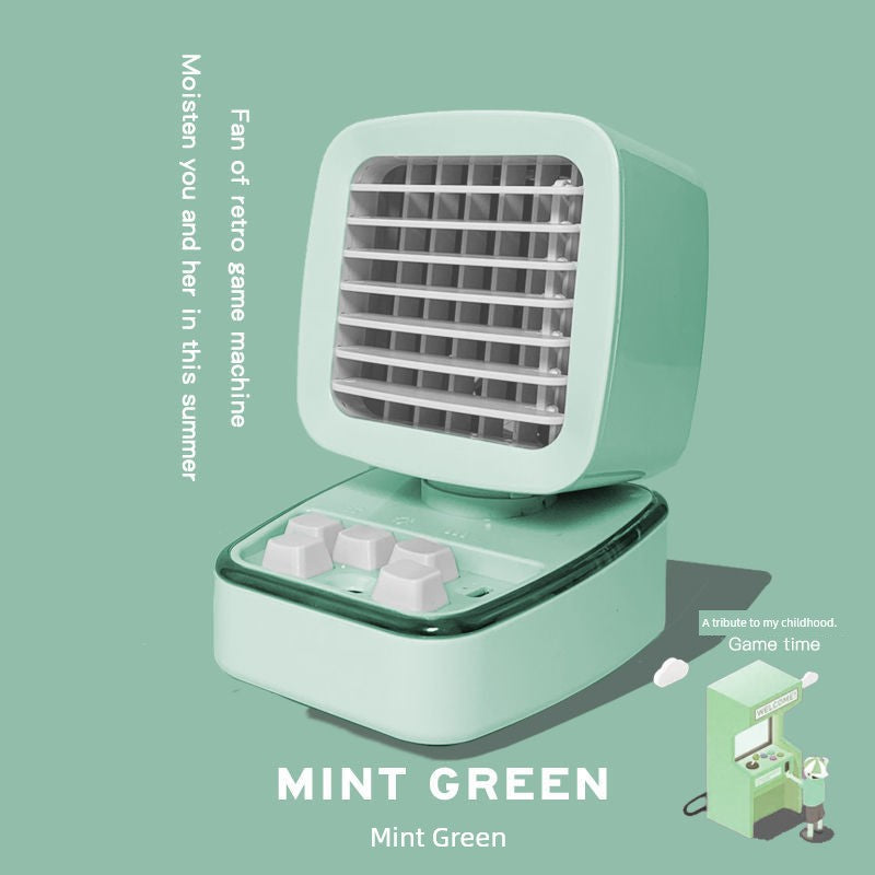 [Immaterial] Retro Game Machine Thermantidote Multi-Color Optional Student Cute Desktop Hydrating Humidifying Fan