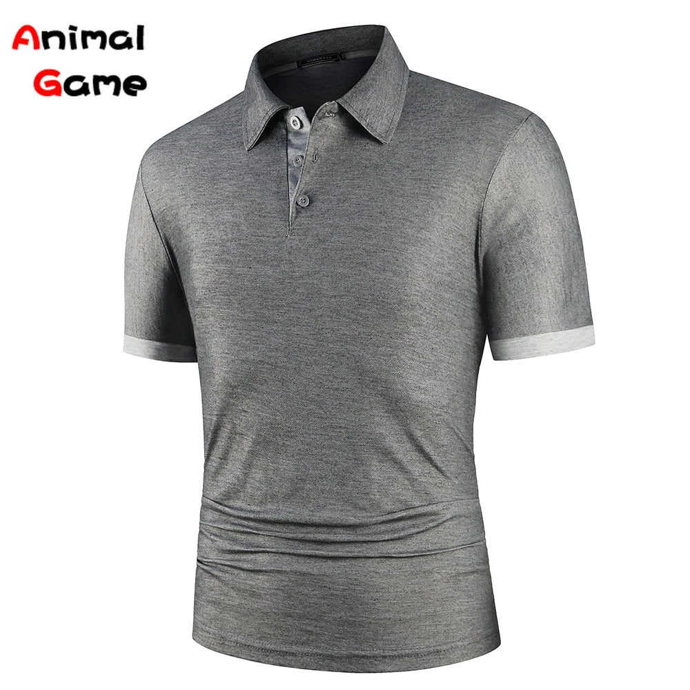 Summer Men Polo Men Shirt Short Sleeve Polo Shirt Contrast Color Polo New Clothing Streetwear Casual Fashion Men Collar Tops