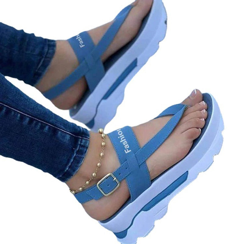 Women Sandals 2022 New Platform Sandals For Summer Wedges Shoes Women Platform Heels Sandalias Mujer Luxury Summer Flip Flops