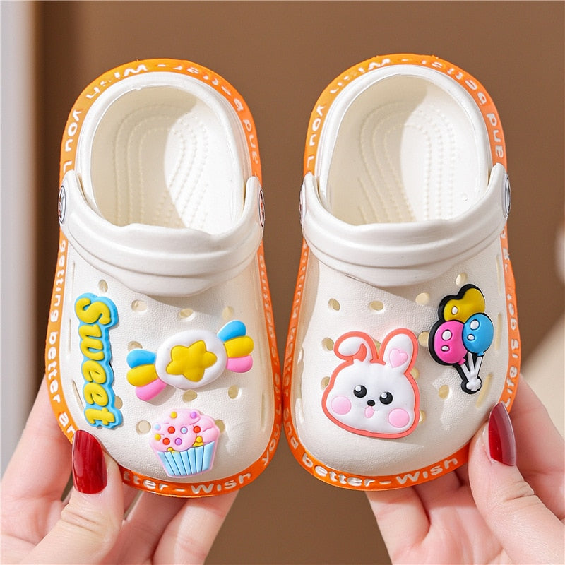 Kids Slippers For Boys Girls Cartoon Shoes Summer Toddler Flip Flops Baby Indoor Slippers Beach Swimming Slippers For Children
