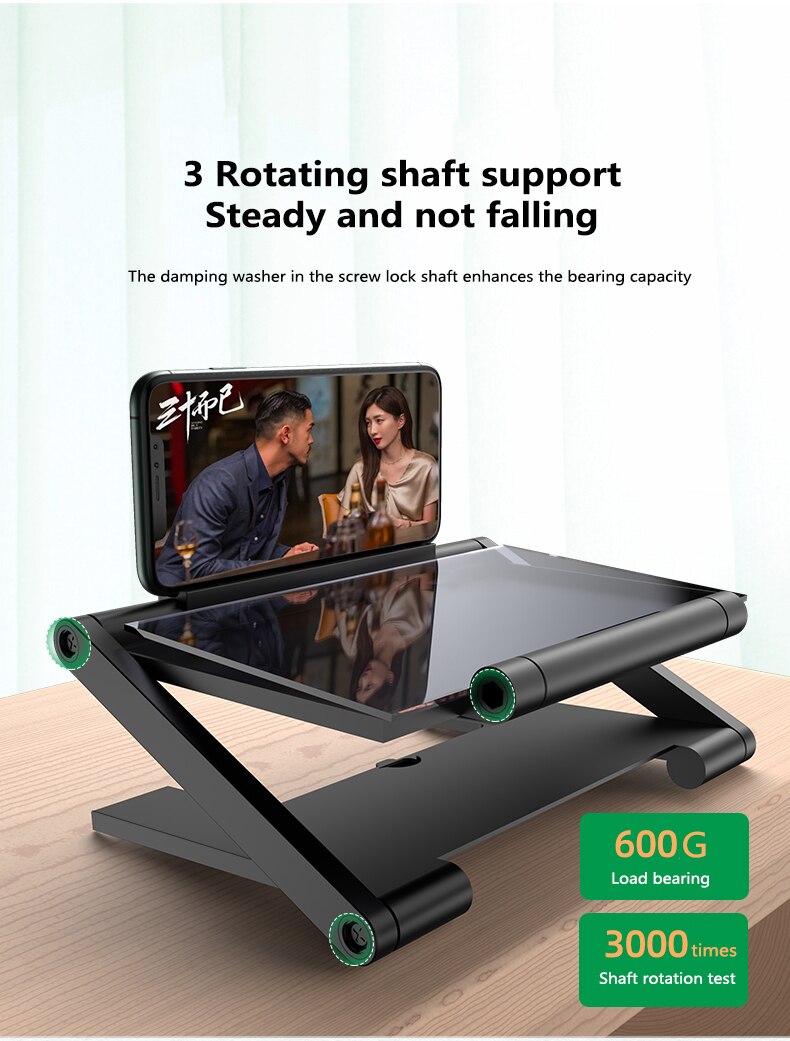 Phone Screen Magnifier Universal Lightweight 3D Movie Screen Enlarge Vivid Magnifier HD Projector Stand Holder 8/12-inch