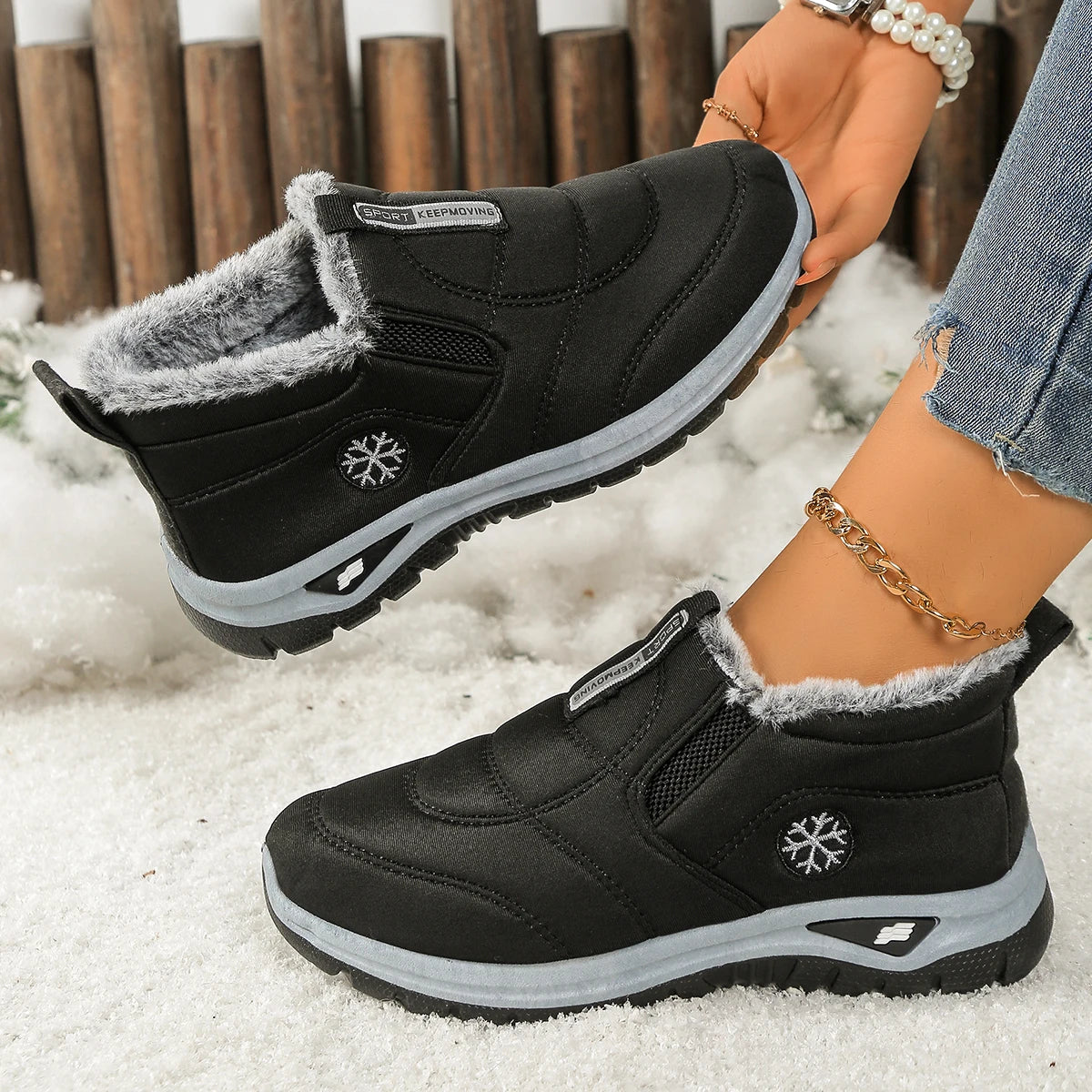 Women’s 2025 Warm Fleece Snow Boots