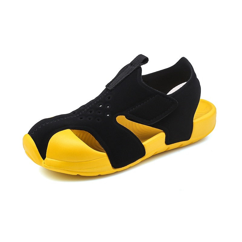 2023 Summer Candy Color Boys Sandals Kids Shoes Beach Mesh Sandalas Fashion Sports Shoes Girls Hollow Out Fashion Sneakers