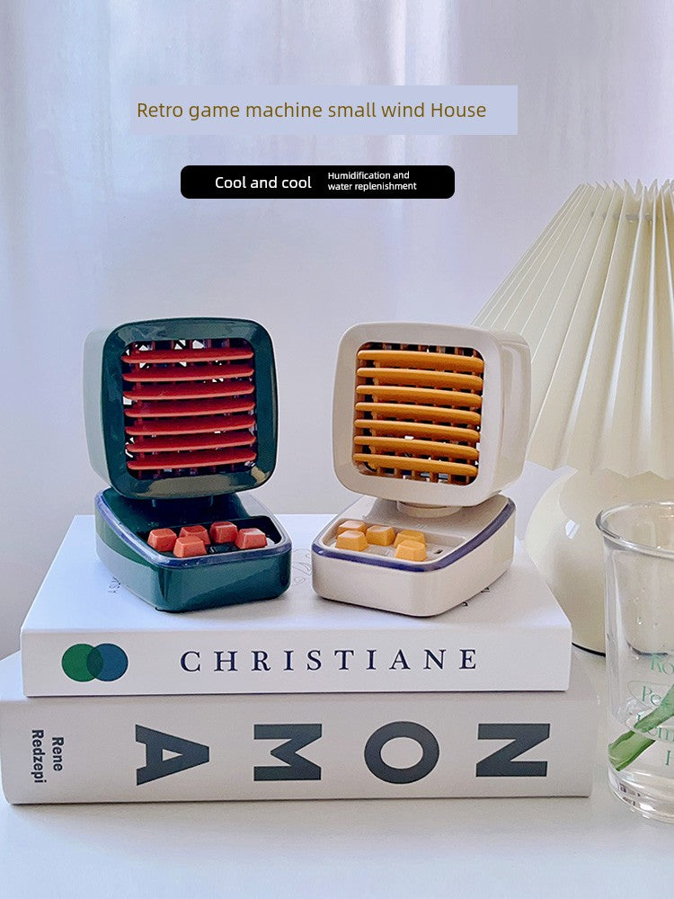 [Immaterial] Retro Game Machine Thermantidote Multi-Color Optional Student Cute Desktop Hydrating Humidifying Fan