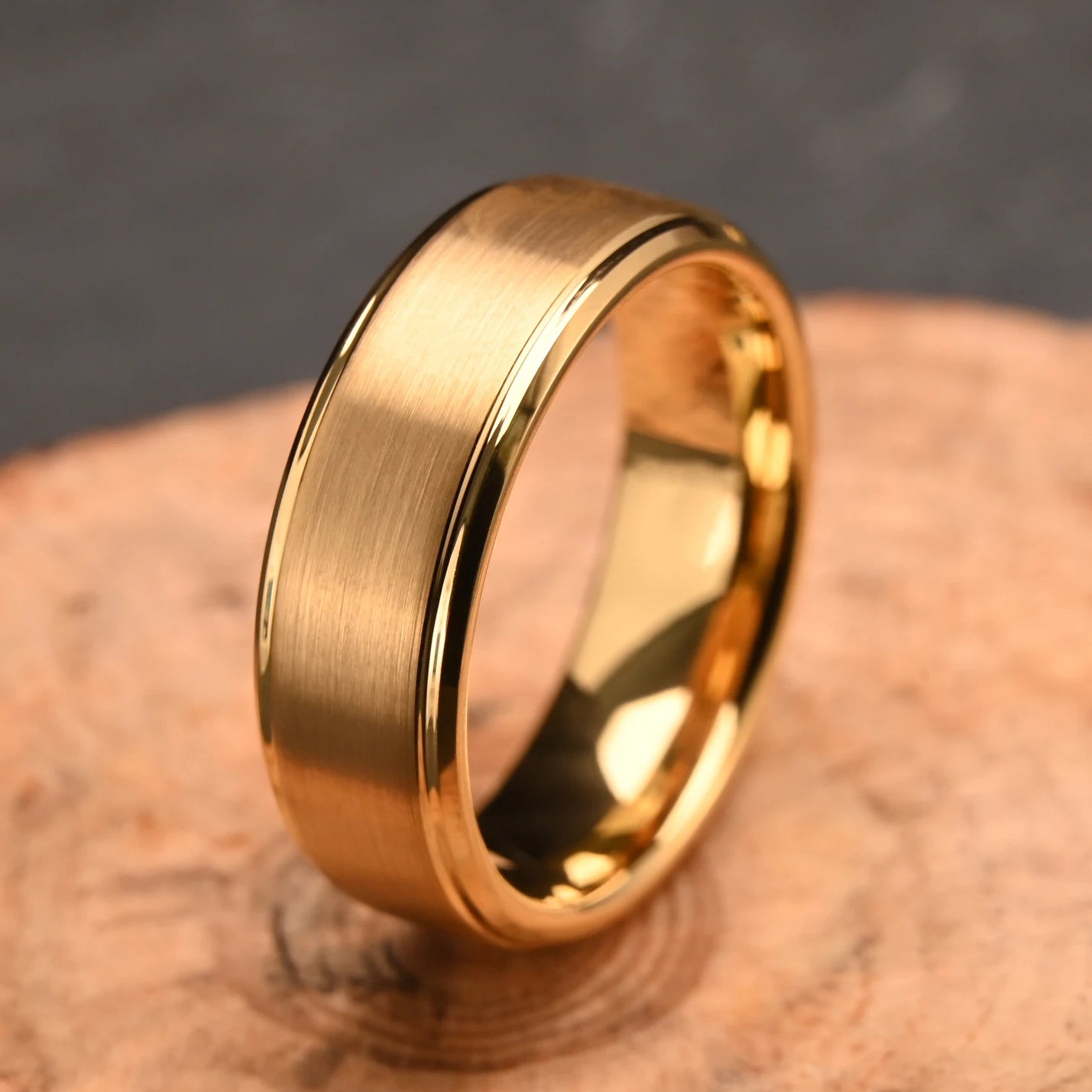 Gold Tungsten Wedding Ring - Jeglowstore