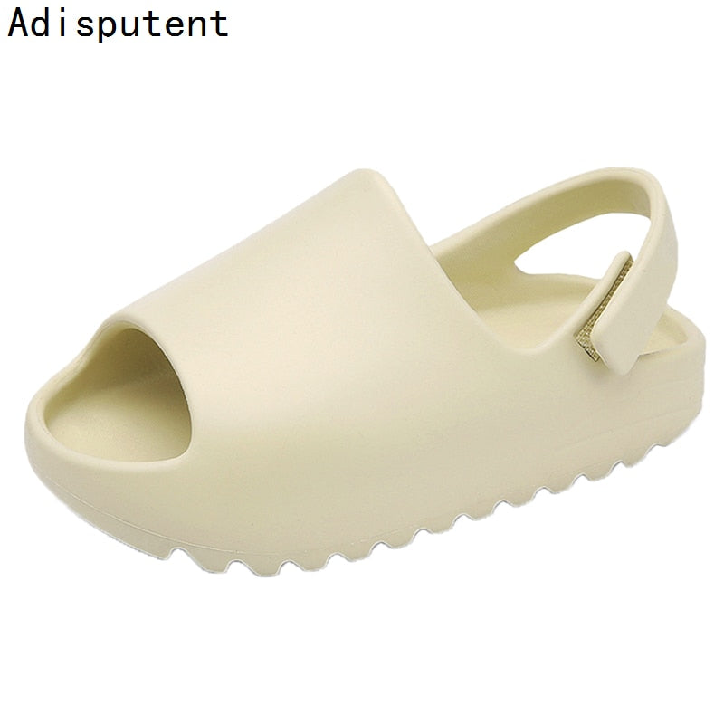 Summer Slippers For Kids Sandals Baby Toddler Fashion Boys Girls Shoes Beach Slides Bone Resin Children Lightweight Water Shoes