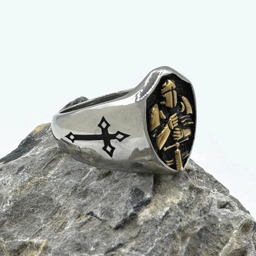Warrior Cross Stainless Steel Ring - Jeglowstore