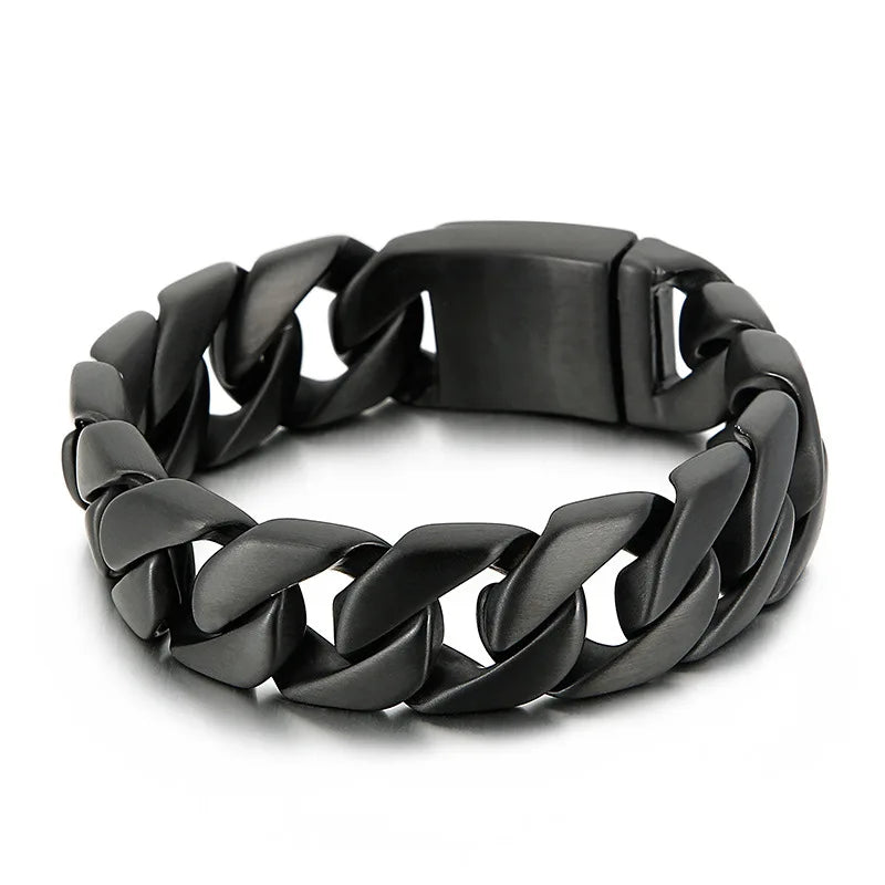 Silver Tone Cuban Curb Bracelet - Jeglowstore