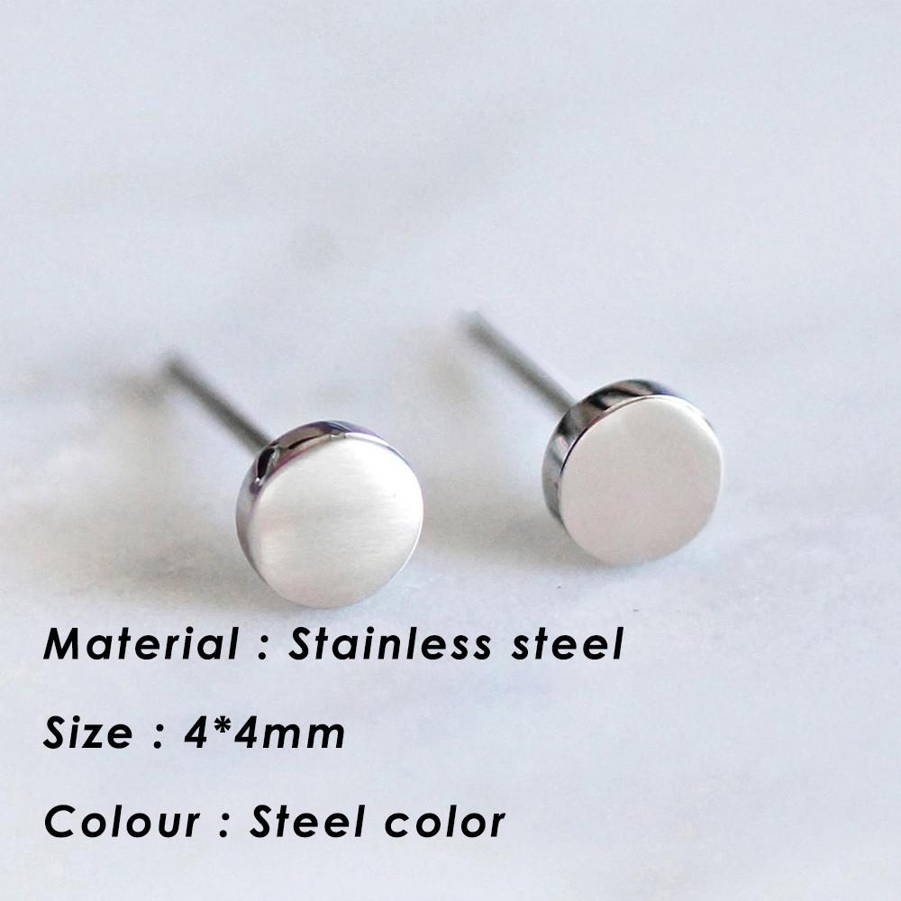 Small Heart Stainless Steel Stud Earrings for Women Girl Not Fade Gold Color Tiny Earrings Korea Fashion Jewelry Piercing Ear