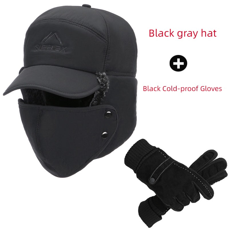 Middle-Aged and Elderly Men Winter Dad Fleece Thickened Ushanka