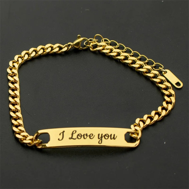 Personalized Stainless Steel ID Bracelet - Jeglowstore