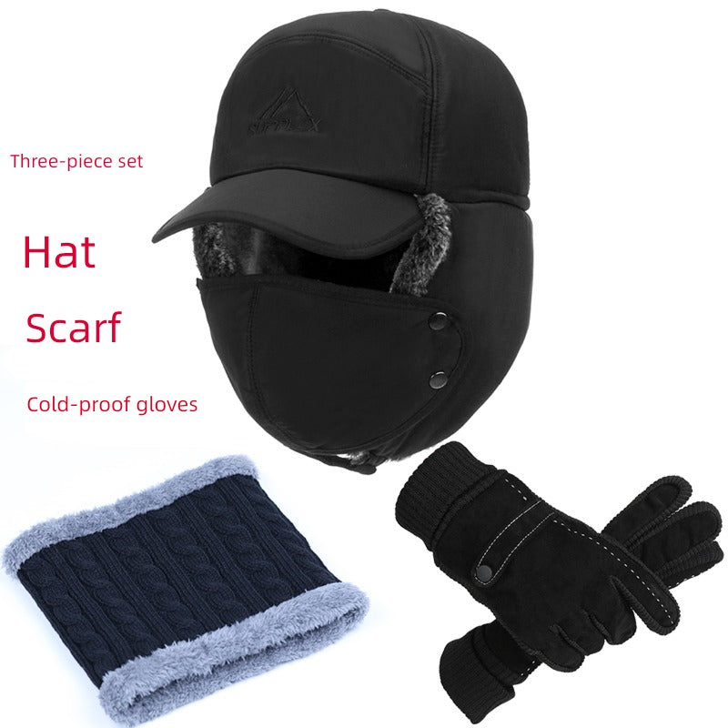 Middle-Aged and Elderly Men Winter Dad Fleece Thickened Ushanka