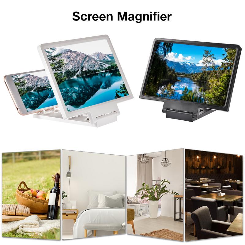 3D Screen Amplifier Foldable 1 PC Silicone Phone Screen Magnifier 3D Movies Phone Projector Eye Protection Easy To Carry Gadget