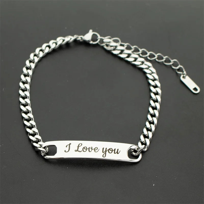 Personalized Stainless Steel ID Bracelet - Jeglowstore