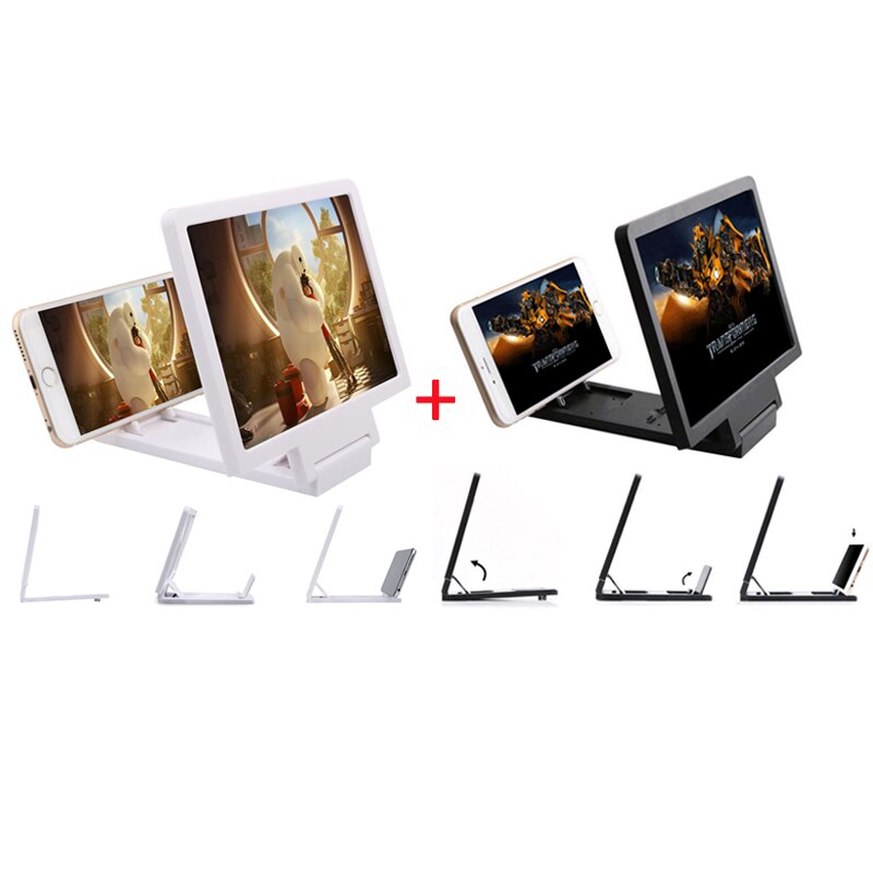 Mobile Phone Screen Amplifier Magnifier Universal 3D Movie Screen Enlarge Vivid Magnifier HD Projector Stand Holder For Phone