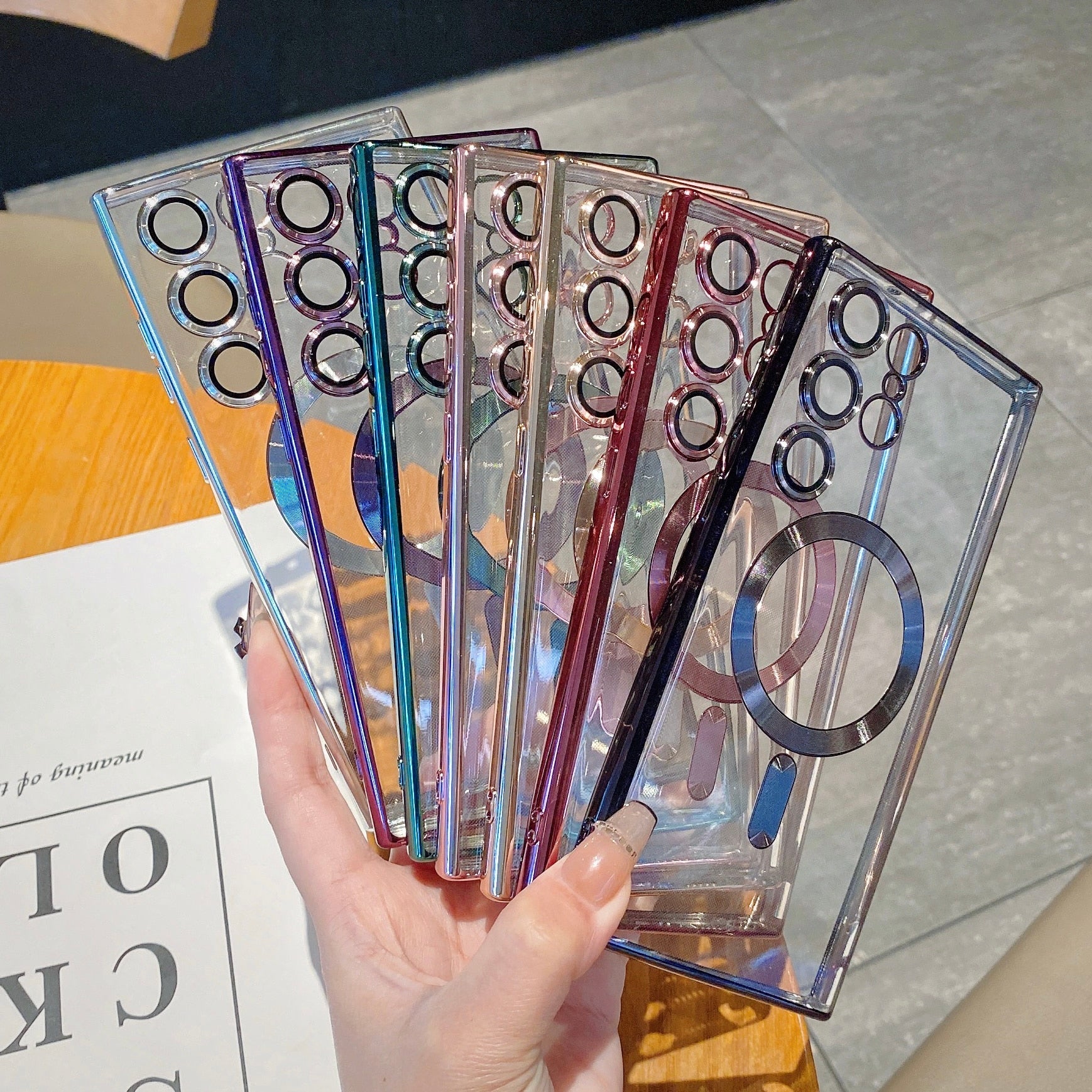 Luxury Plating For MagSafe Magnetic Case For Samsung Galaxy S22 S23 Ultra Plus Phone Cases Wireless Charge Soft Silicone Cover