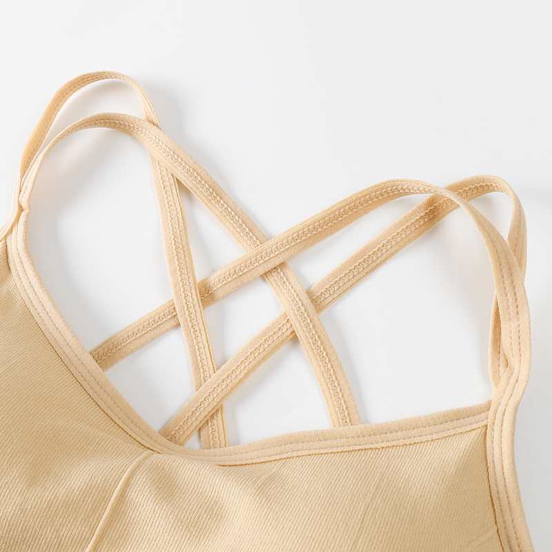 Fitness Sports Bra Women Shockproof Sexy High-Intensity Yoga Bra Bralette Running Gym Vest Cotton Underwear Fashion Beauty Back