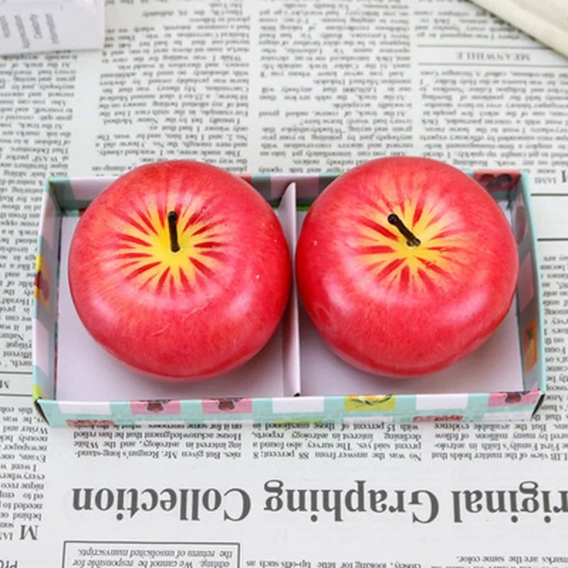 Home Decor Red Apple Shape Modeling Techniques Scented Candle Decorations Birthday Christmas Party Fruit Candles Decoration