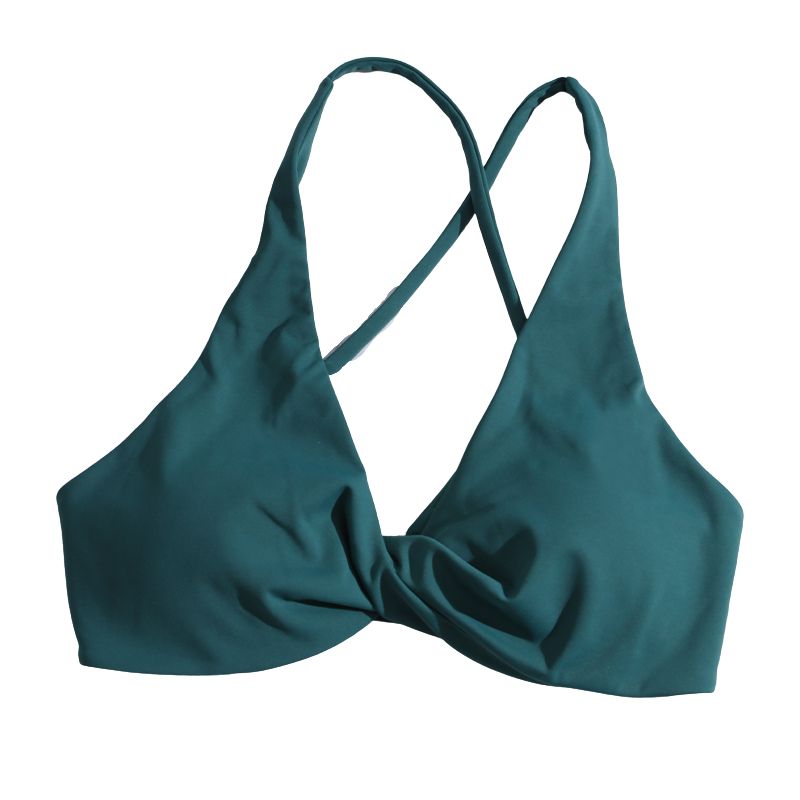 CHRLEISURE Cross Back Sport Bra Pleated Design Fitness Underwear Women Naked Feeling Athletic Tank Top Sexy Hollow Workout Vest