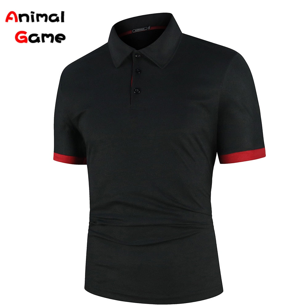 Summer Men Polo Men Shirt Short Sleeve Polo Shirt Contrast Color Polo New Clothing Streetwear Casual Fashion Men Collar Tops