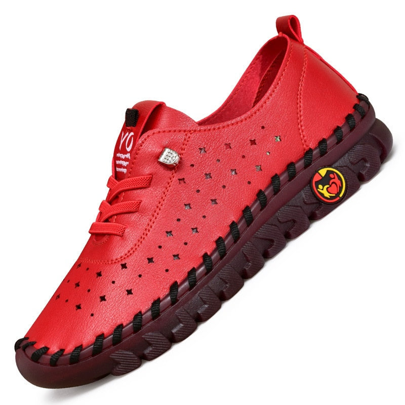 Sneakers Women Shoes Platform Loafers Lace Up Leather Flat Slip-On New Spring Casual Mom Shoe Mujer Zapatos Chaussure Femme