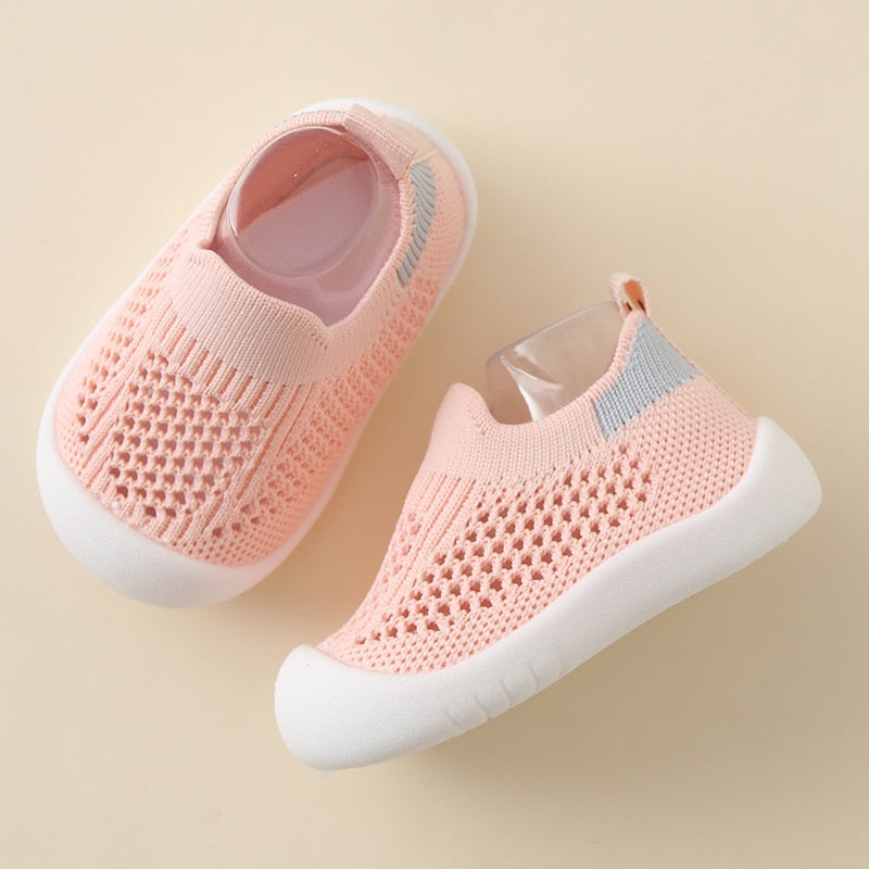 2023 Kids Shoes Casual Breathable Infant Baby Children Girls Boys Mesh Sneakers Soft Bottom Comfortable Non-Slip
