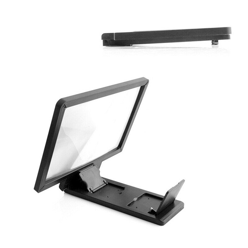 3d Hd Screen Amplifier Folding Mobile Phone Video Screen Amplifier Magnifying Glass Stand Bracket Enlarge Stand Eyes Protection