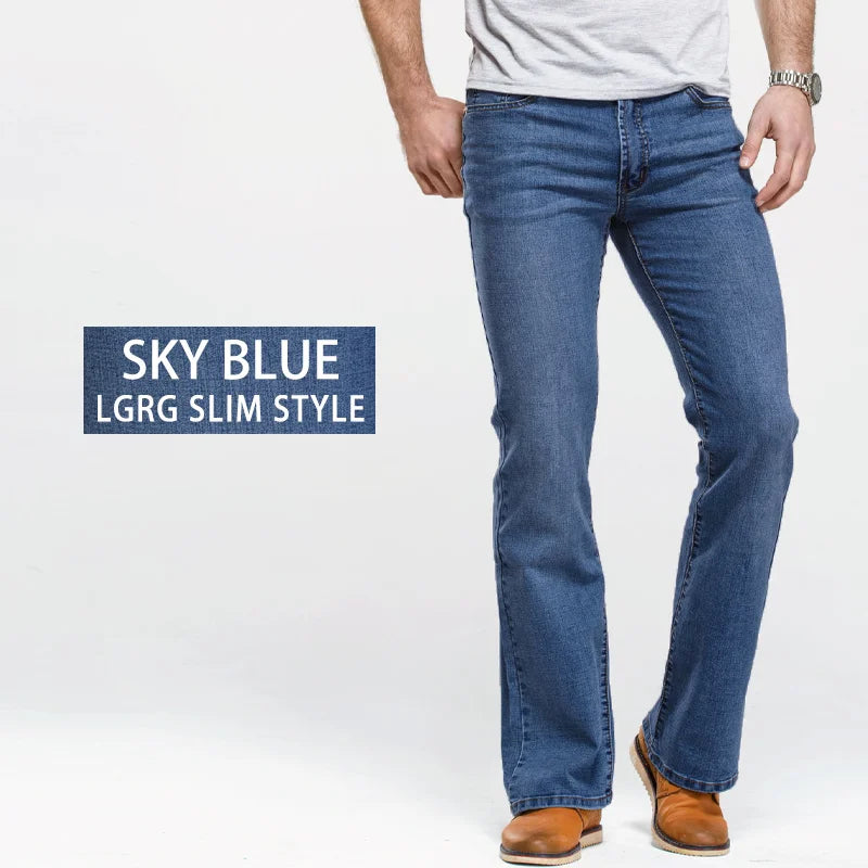Men’s Classic Bootcut Jeans - Jeglowstore