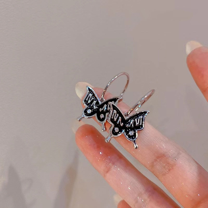 Exquisite Fairy Butterfly Tassel Ear Clips Angel Ear Bone Clip Earring Elf Female No Ear Hole Ear Cuff Fashion Hanging Earring