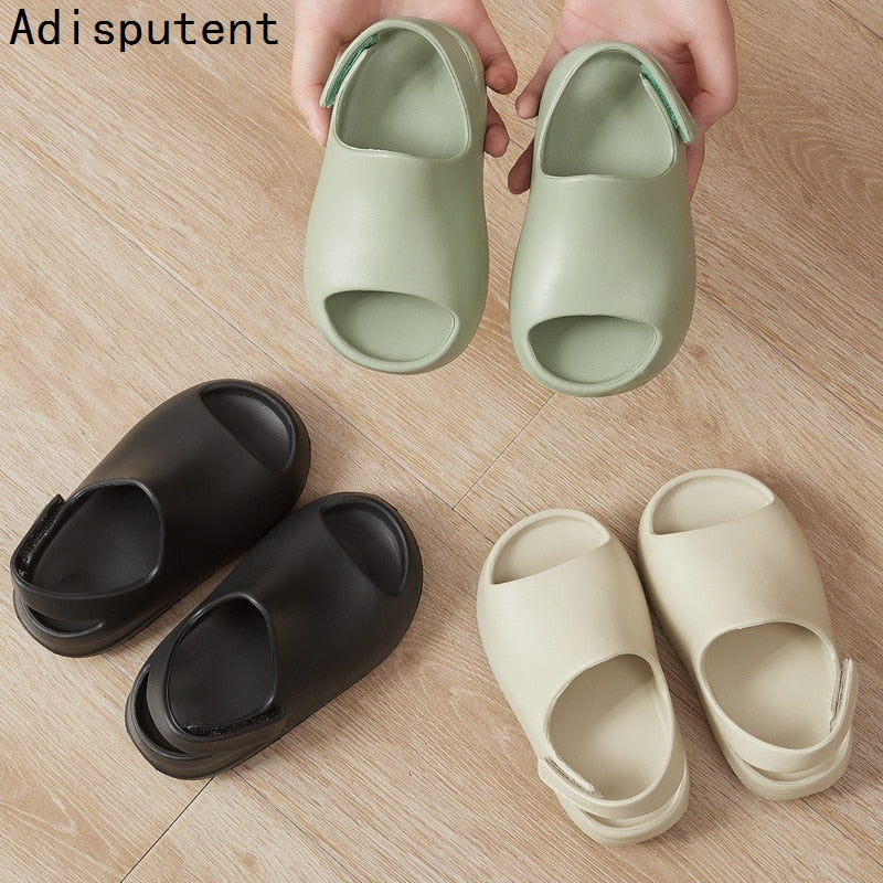 Summer Slippers For Kids Sandals Baby Toddler Fashion Boys Girls Shoes Beach Slides Bone Resin Children Lightweight Water Shoes