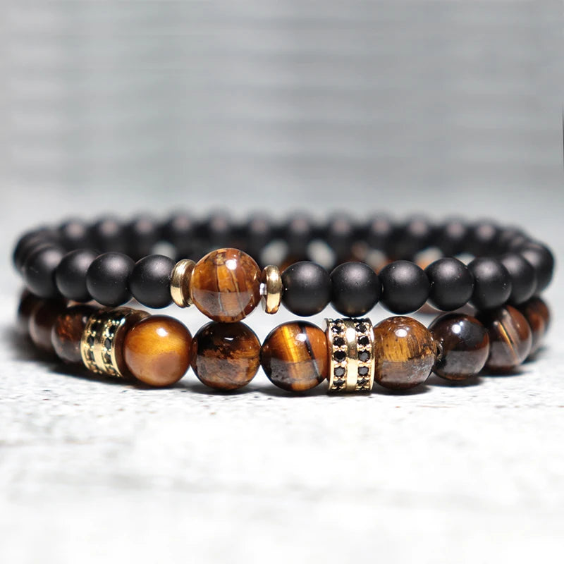 Luxury Tiger Eye Bracelet Set - Jeglowstore