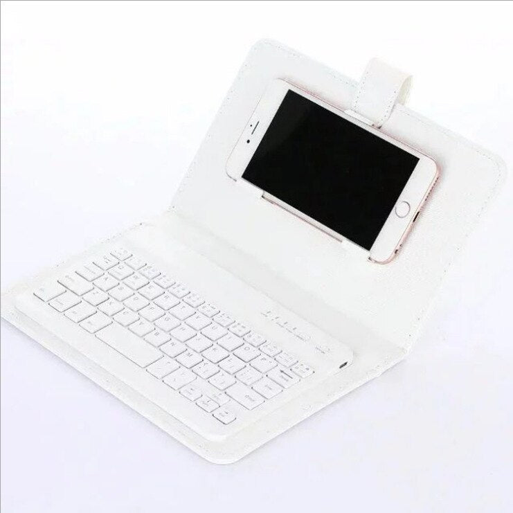Mobile phone bluetooth keyboard holster for iPhone protective case flip cover office wireless keyboard holster two-in-one