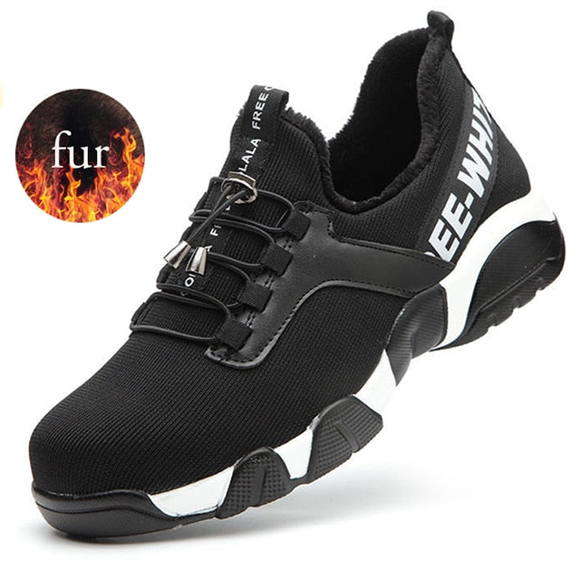 New Men Steel Toe Work Safety Shoes Lightweight Breathable Reflective Casual Sneaker Prevent Piercing Women Protective Boots 48