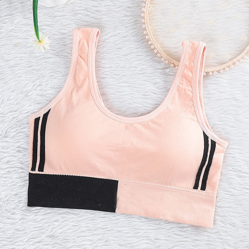 Summer Women Comfortable Seamless Large U Sports Bra For Cup Running Yoga Gym Crop Top Women Push Up Sport Bra Top New