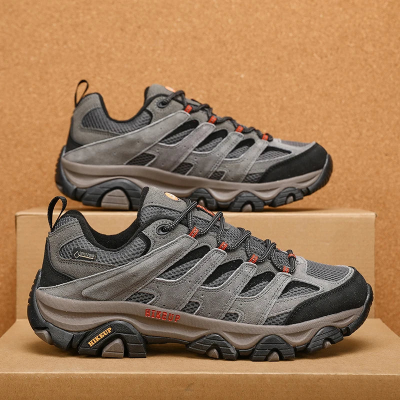 Men’s Leather Hiking Sneakers - Jeglowstore