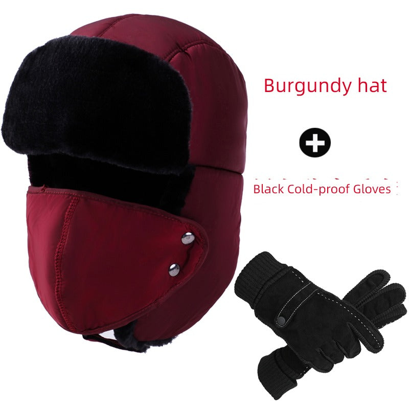 Middle-Aged and Elderly Men Winter Dad Fleece Thickened Ushanka