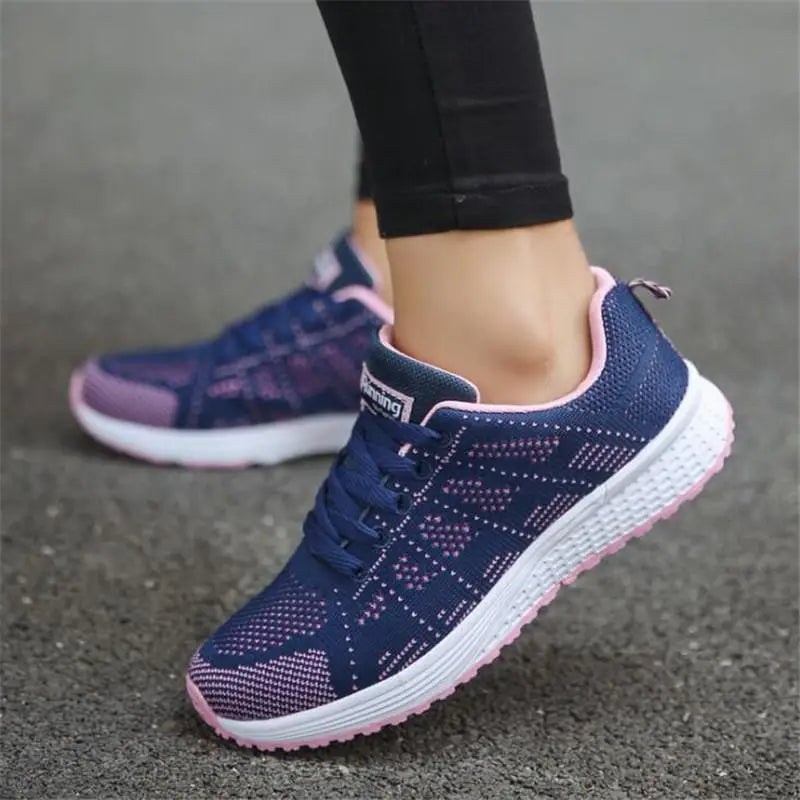 Women’s Breathable White Casual Sneakers