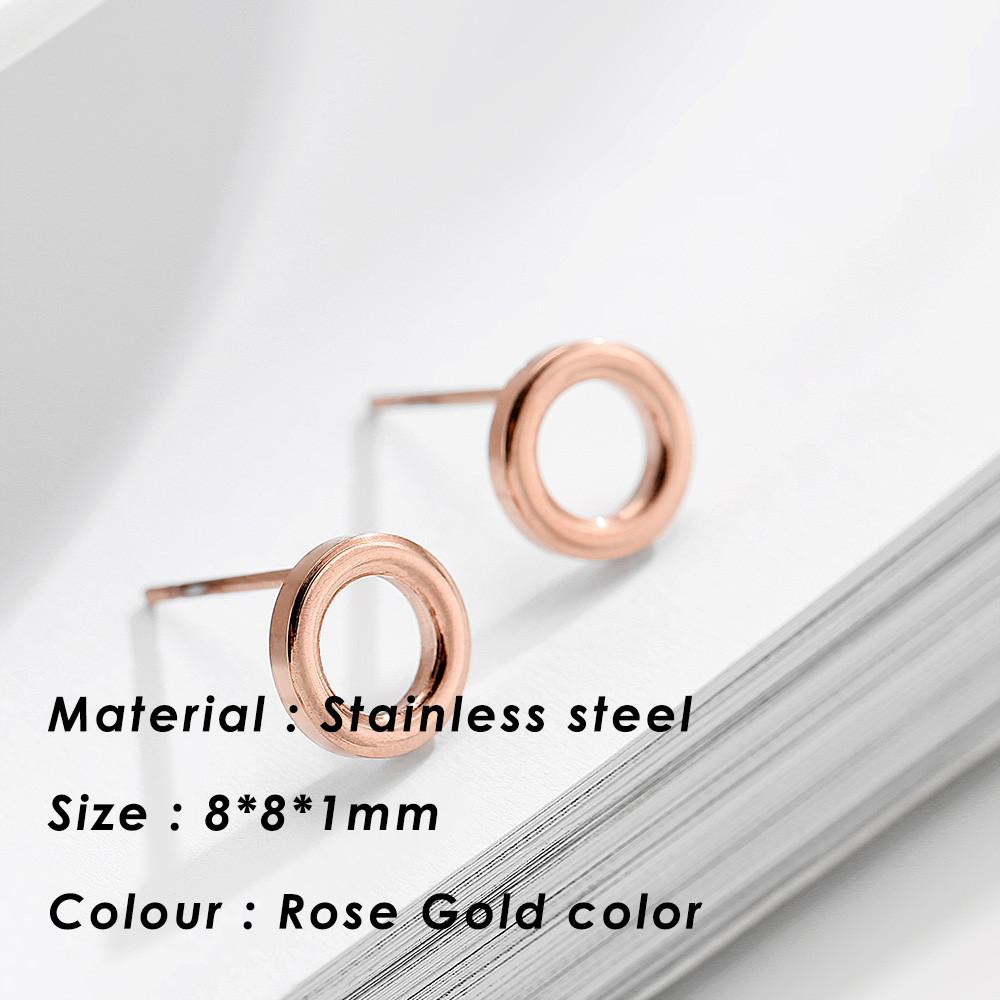 Small Heart Stainless Steel Stud Earrings for Women Girl Not Fade Gold Color Tiny Earrings Korea Fashion Jewelry Piercing Ear