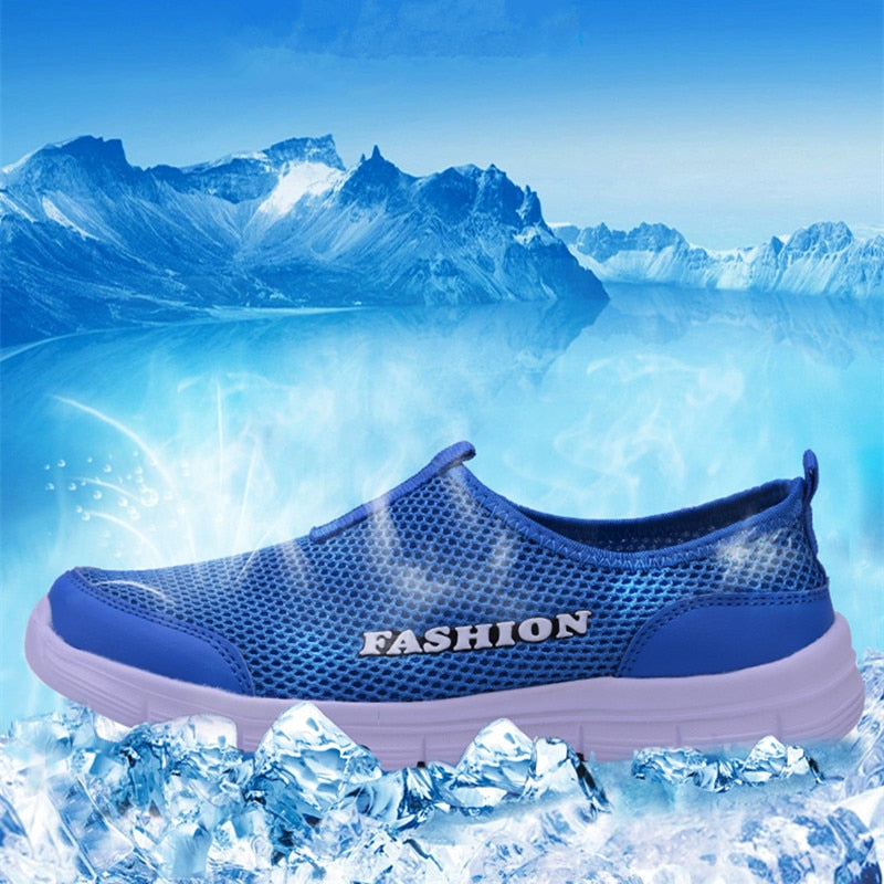 Breathable Mesh Casual Men Shoes Summer Sneakers Men Footwear Running Shoes Men's Lightweight Slip-on Sandals Zapatos De Hombre