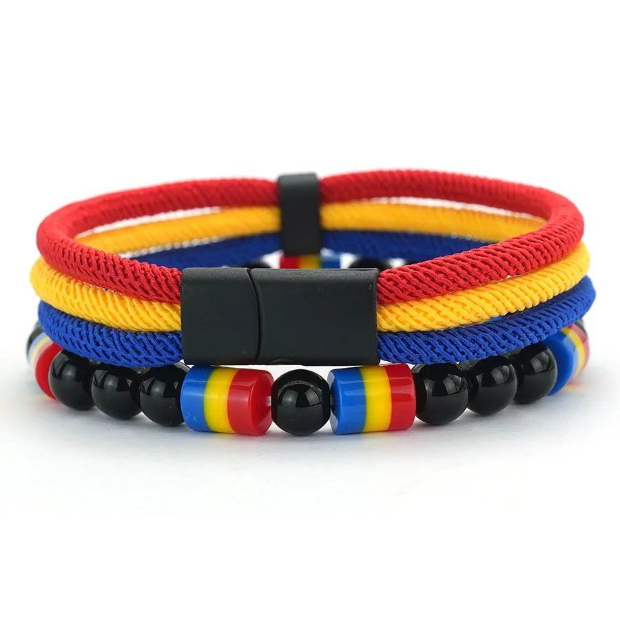 Men’s 4mm String Bracelet Set - Jeglowstore