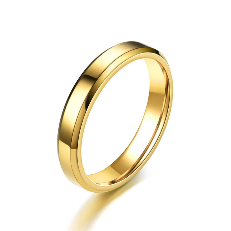 2022 New Classic Glossy Ring Men Temperament Fashion Stainless Steel Round Finger Ring For Men Jewelry Gift