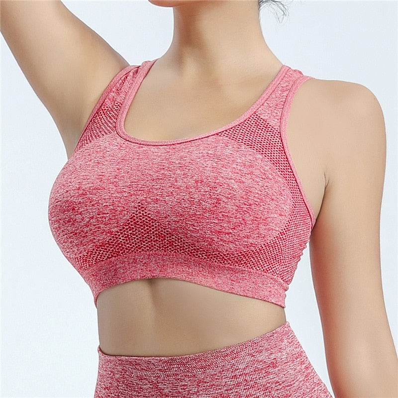 Seamless Women Yoga Set Workout Shirts Sport Shorts Bra Gym Suits Fitness Shorts Crop Top High Waist Running Sports Sets