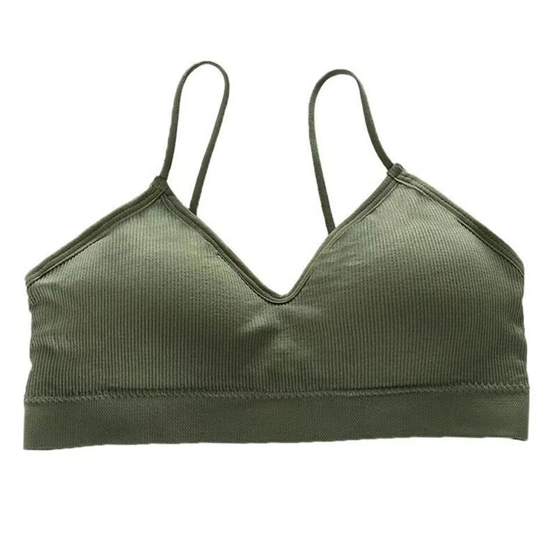 Top Women's tube top Sports bras for women gym Fast Dry Elastic Padded Gym Running bra Fitness Yoga Sport breathable Tops